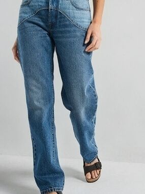 Levi's 501 90s Mid Wash Straight Leg Western Jeans - Ironic Iconic Blue